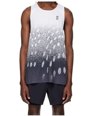 On Shoes Zero Singlet Running Crew Neck Vest - Blue