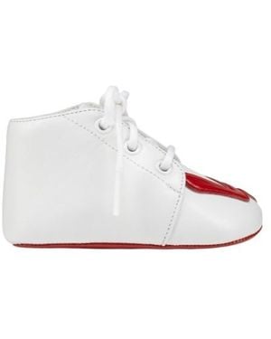 Christian Louboutin Round-Head High-Top Casual Shoes - Gray