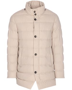 Herno Long-Sleeved Down Jacket - Natural
