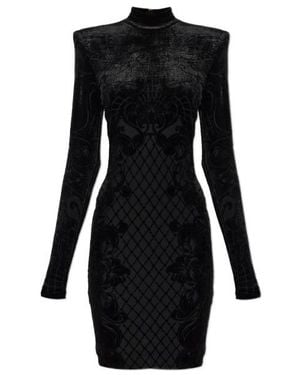 Balmain Long-Sleeved Dress - Black