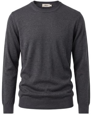 Altea Long Sleeve Crew-Neck Sweater - Gray