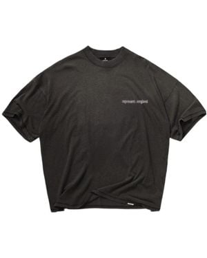 Represent Logo-Print Cotton T-Shirt - Black