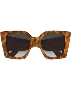 Gucci Eyewear Cat Eye Frame Sunglasses - Multicolour