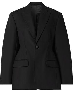 Wardrobe NYC Single-Breasted Blazer - Black