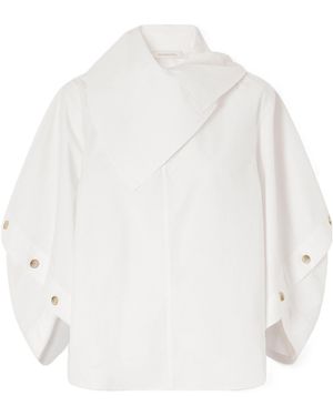 Zimmermann Valiant Utility Cotton Shirt - White