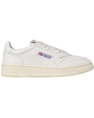 Autry Logo-Patch Low-Top Trainers - White