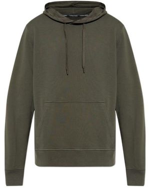 Canada Goose Logo-Patch Kangaroo-Pocket Hoodie - Green