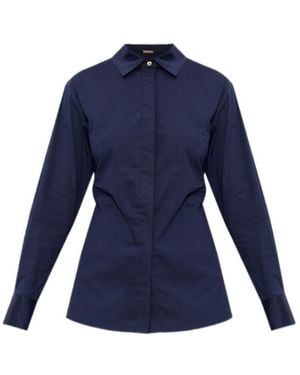Cult Gaia Open-Back Shirt - Blue