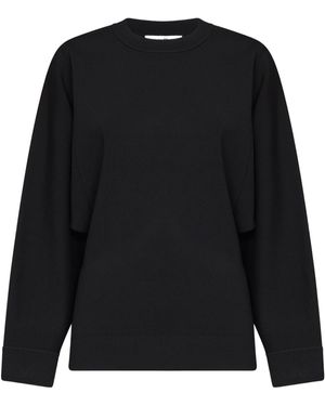 Co. Ribbed Batwing Sweater - Black