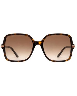 Gucci Eyewear Square Frame Sunglasses - Metallic