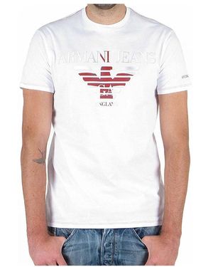 Armani Jeans Logo Detail T-Shirt - White