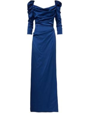 Vivienne Westwood Bridal Astral Satin Corset Gown - Blue