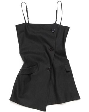 Acne Studios Blazer-Style Top - Black