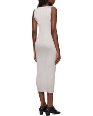 Pleats Please Issey Miyake New Colourful Basics Midi Dress - Multicolour