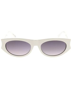 Dior Eyewear Oval Frame Sunglasses - White