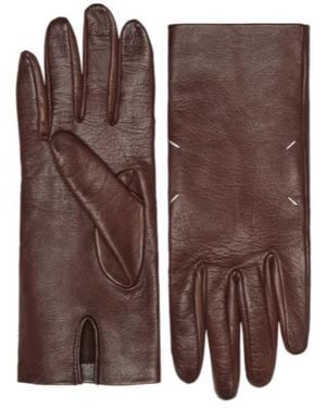 Maison Margiela Fingerless Gloves - Brown