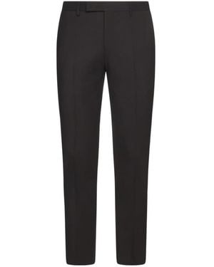 Pt Pantaloni Pt Torino Cropped Virgin Wool Trousers - Blue