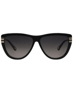 Chloé Minimalist Aviatorstyle Sunglasses - Black