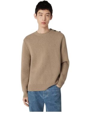 Bottega Veneta Compact Wool Jumper - Natural