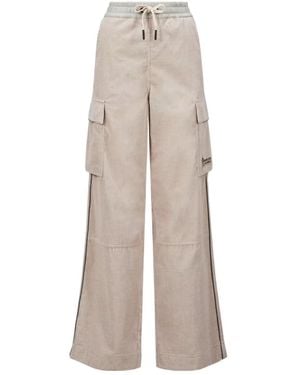 Moncler Grenoble Corduroy Jogging Trousers - Natural