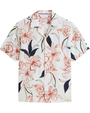 Tommy Hilfiger Shortsleeve Printed Shirt - White