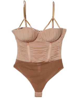 Elisabetta Franchi Bodysuit - Brown