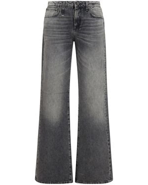 R13 Effie Wide-Leg Jeans - Grey