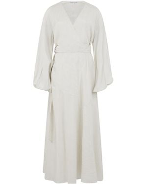 Veronica Beard Belted Maxi Dress - White