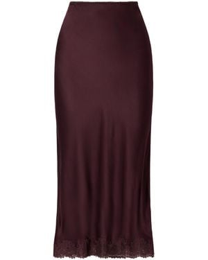 RIXO London Lace-Trimmed Skirt - Purple