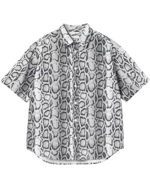 Carhartt Snakeskin-Print Shirt - Grey