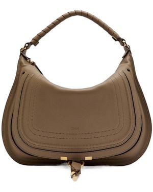 Chloé Rotating Handle Shoulder Bag - Brown