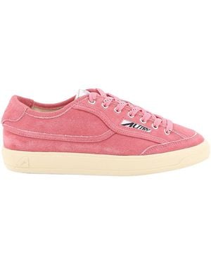 Autry Round-Toe Sneakers - Pink