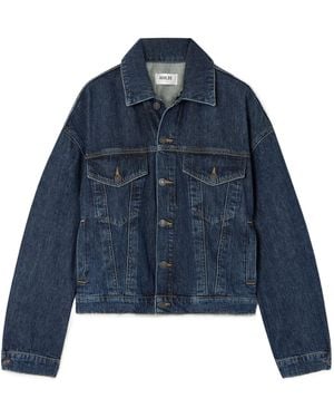 Agolde Button Denim Jacket - Blue