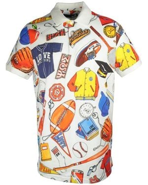 Moschino Printed Polo Shirt - Multicolour