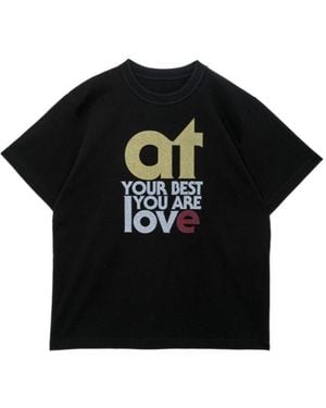 Sacai Print T-Shirt - Black