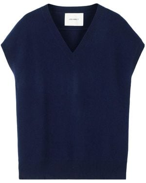 Lisa Yang Navarra Cashmere Vest - Blue