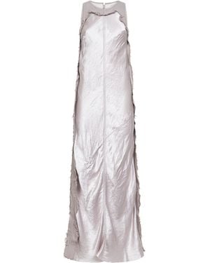 Haikure Frayed Panel Maxi Dress - White