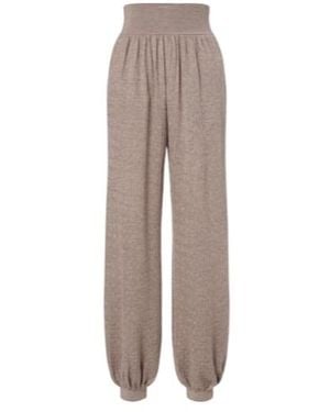 Loro Piana Cashmere And Silk Tapered Trousers - Brown