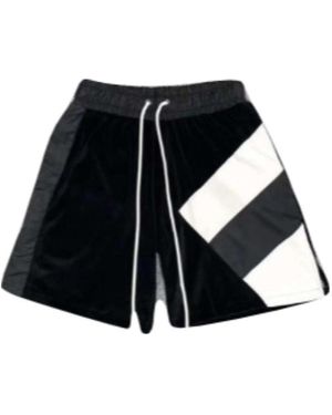 Daniel Patrick Striped Rope Shorts - Black