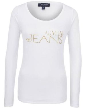 Armani Jeans Logo Detail T-Shirt - White