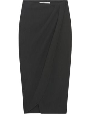 IRO Long Wrap Skirt - Black