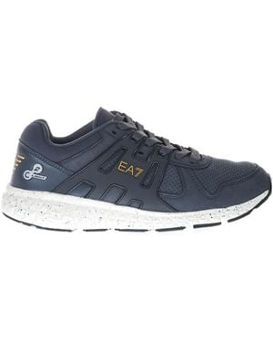 EA7 Lace-Up Trainers - Blue