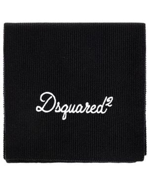 DSquared² Knitted Scarf - Black