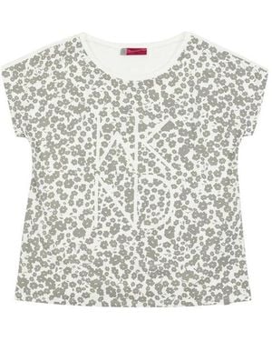 Weekend by Maxmara Printed T-Shirt With Round Neck - White