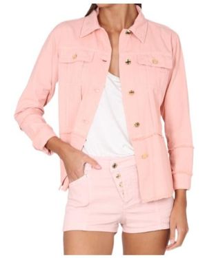 Tom Ford Long Sleeved Buttoned Denim Shirt - Pink