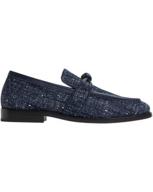 Bottega Veneta Denim Astaire Loafers - Blue