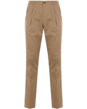 Etro Stretch Gabardine Pants - Natural