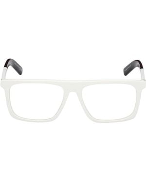 Moncler Eyewear Rectangle Frame Glasses - Natural