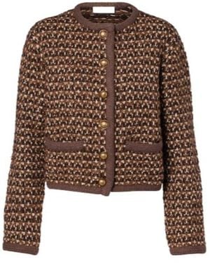 Altuzarra Conroy Tweed Jacket - Brown