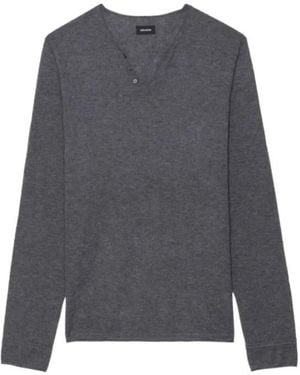 Zadig & Voltaire Monastir Button Jumper - Grey